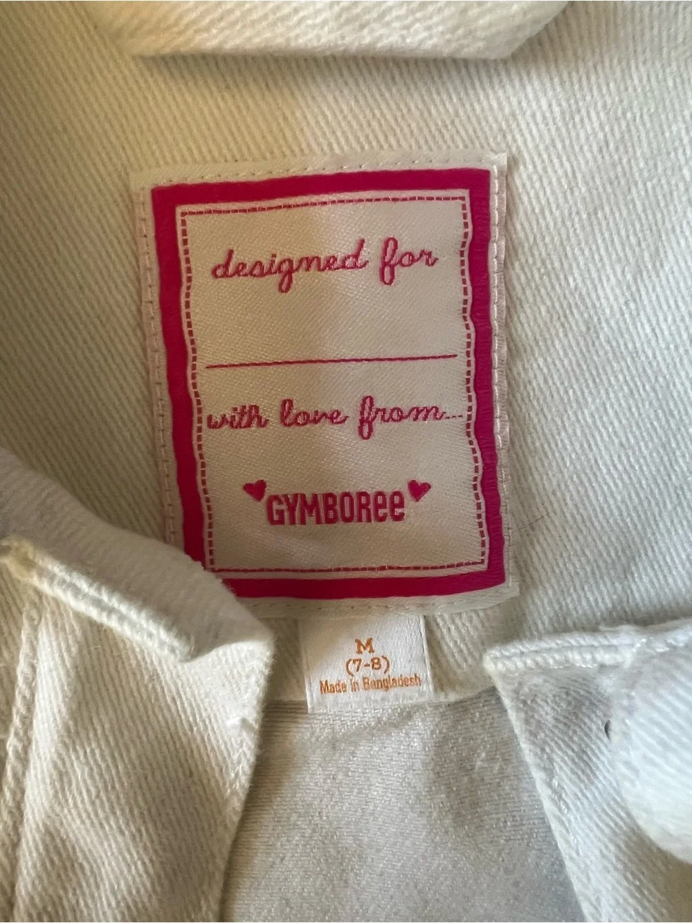 Gymboree White Jeans Vest